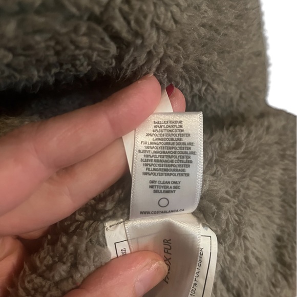 Costa Blanca faux fur coat size 8 - Picture 10 of 10